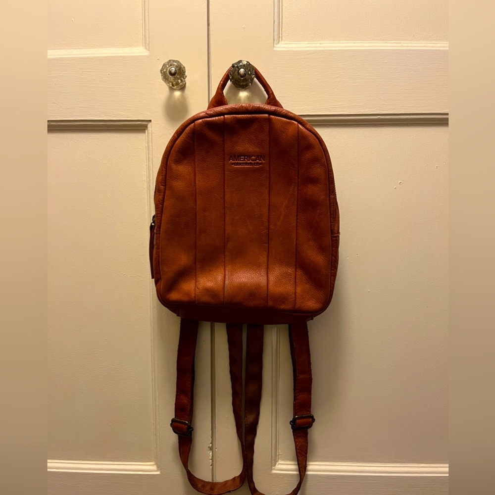Small American Leather Backpack